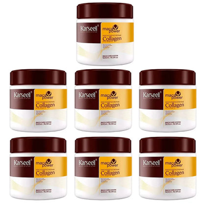 Kit 3 Máscaras Karseell Collagen Hair Mask - Tratamento Capilar para Hidratação e Brilho