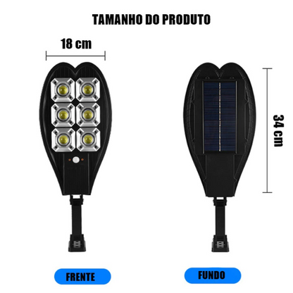 Super Refletor 3000W Energia Solar - com Sensor de Movimento