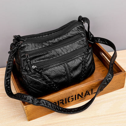 Bolsa Feminina Transversal de Couro - Compre 1 Leve 2