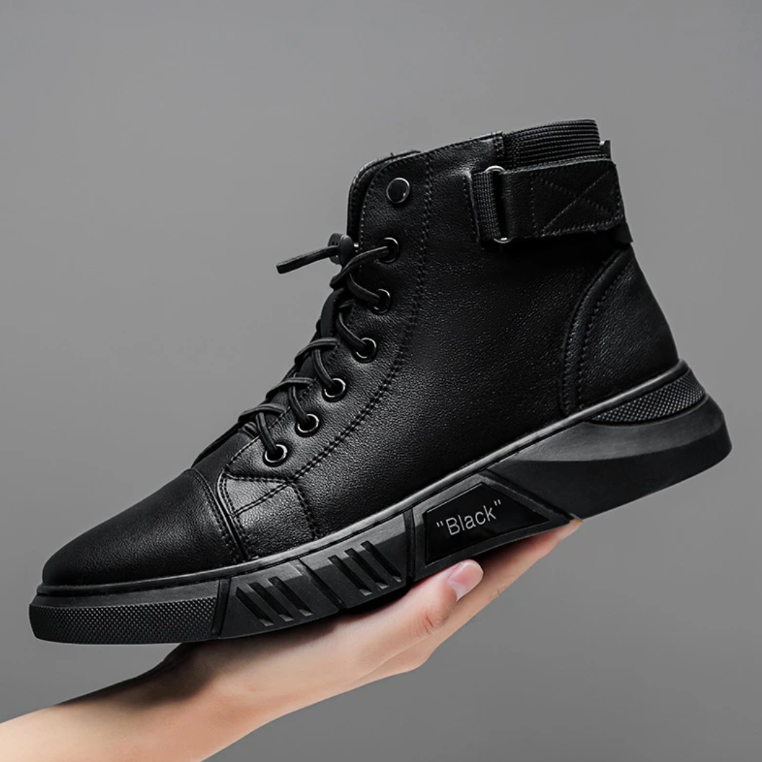 Bota Coturno Masculina de Couro - UrbanStyle