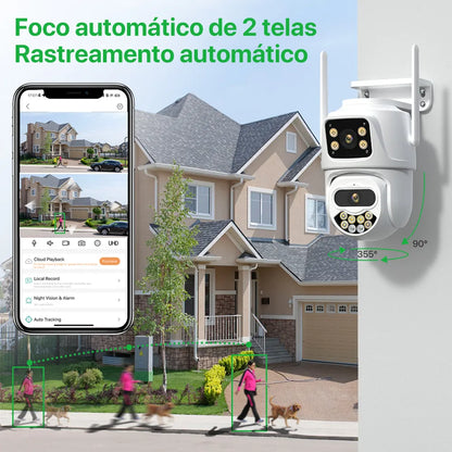 Câmera de Segurança Dual Vision 360 - Ultra HD 4K