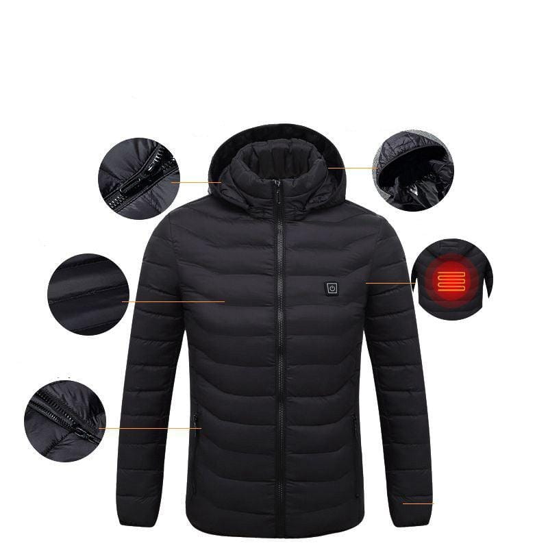 Jaqueta Masculina Puffer com Aquecimento Elétrico - PowerWarm