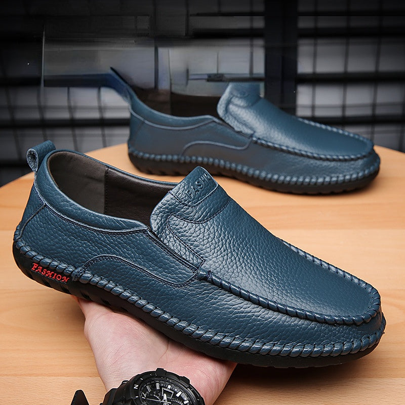 Mocassim Masculino de Couro Antiderrapante - ClassLine