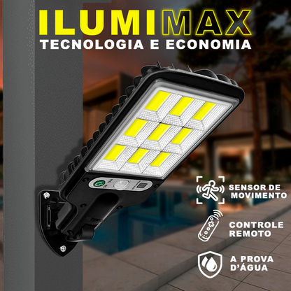 Refletor LED Solar com Sensor de Movimento - SolarMax