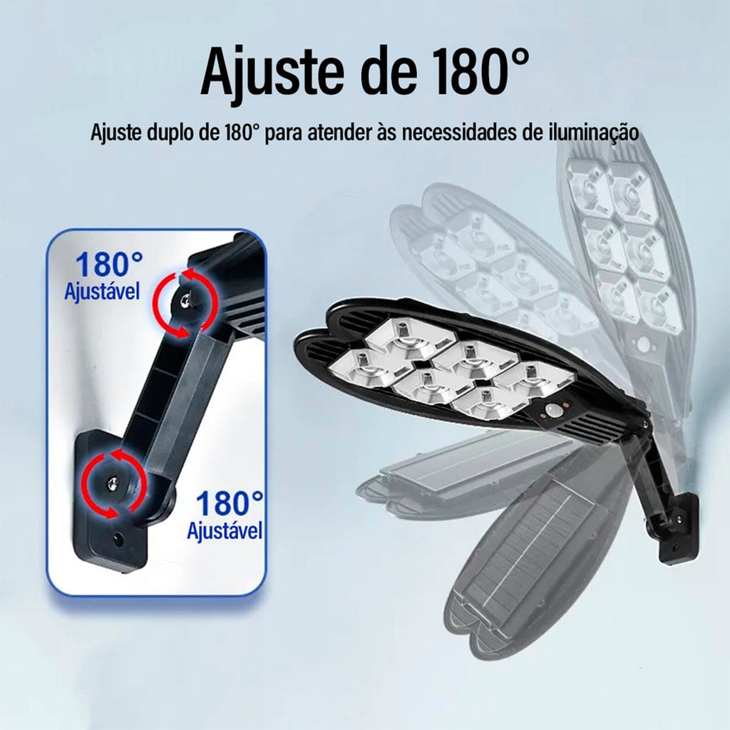 Super Refletor 3000W Energia Solar - com Sensor de Movimento